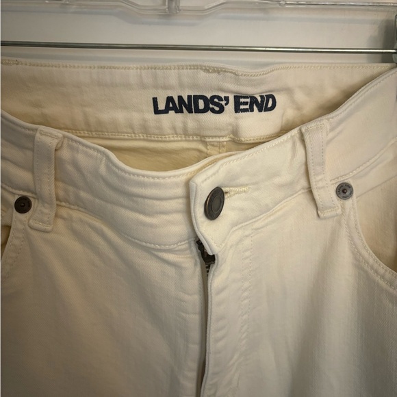 Lands End off white midrise straight jeans size 16w - Picture 2 of 5